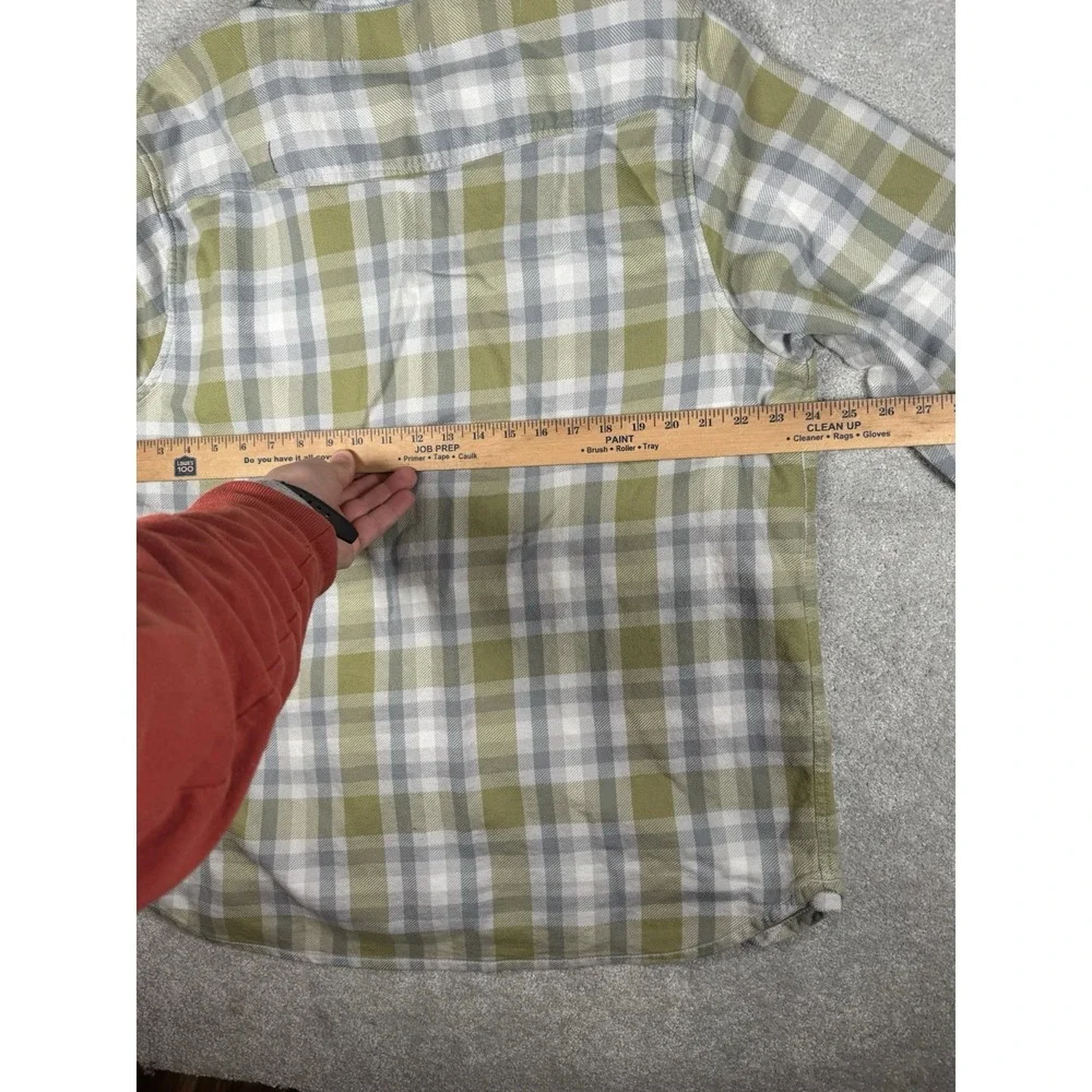 The North Face‎ Hayes Flannel Long Sleeve Shirt Men's XL Yellow Plaid Outdoors**